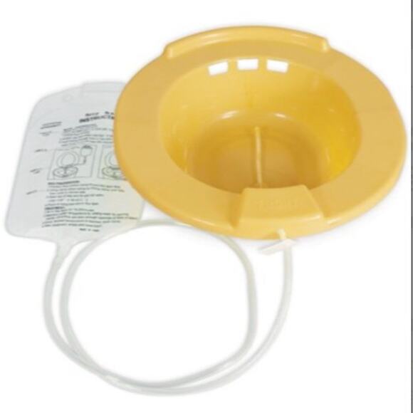 New Sitz bath yellow toilet seat postpartum - Picture 2 of 5